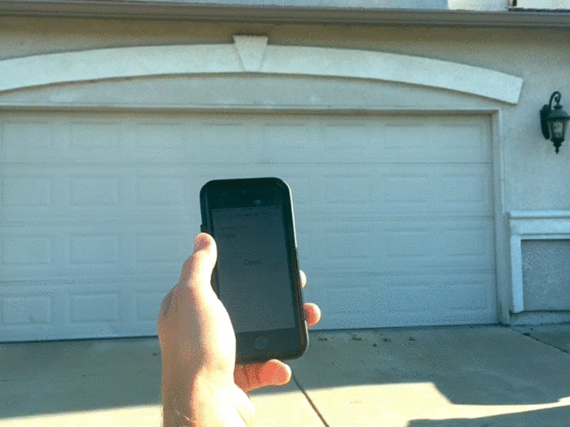 Smartphone Controlled Garage Door Opener Image